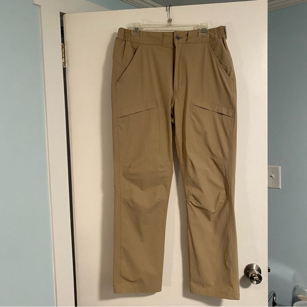 Free Soldier Mens Cargo Hiking Tactical Pants 34x30 Quick Dry Camping Khaki